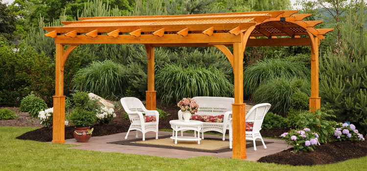 Cedar Wood Pergola Installation in San Dimas, CA