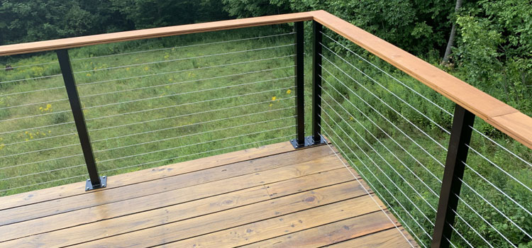 Installing Deck Cable Railing in San Dimas, CA